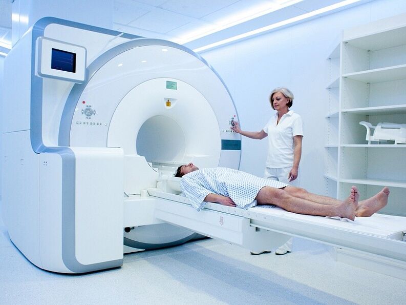 Diagnosi MRI di dimissione durante l'eccitazione