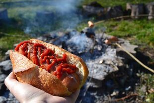 Hot dog - cibo dannoso per la potenza